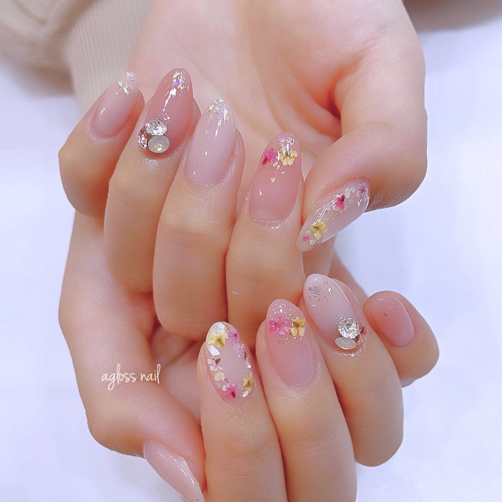 春 夏 秋 冬 ハンド Agloss Nailのネイルデザイン No ネイルブック