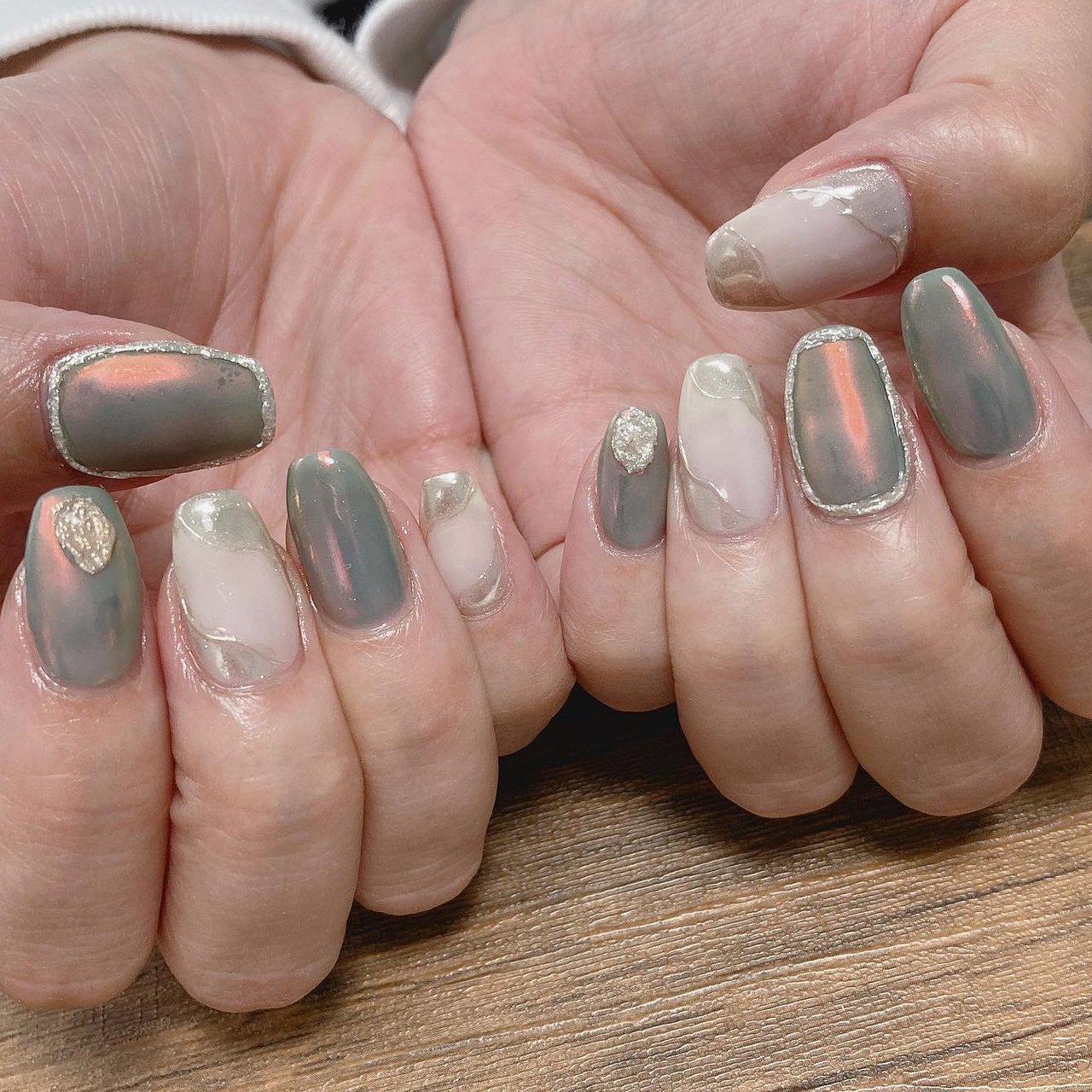 春 夏 旅行 パーティー ハンド Moa Blueのネイルデザイン No ネイルブック