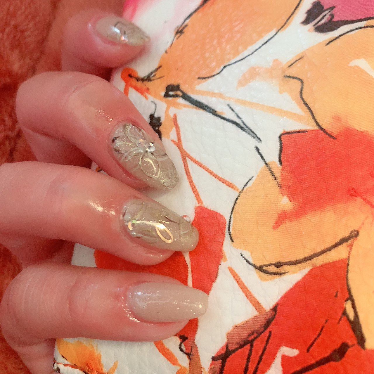 オールシーズン ハンド シンプル ラメ ワンカラー なちゃん ネイルアルバムのネイルデザイン No ネイルブック