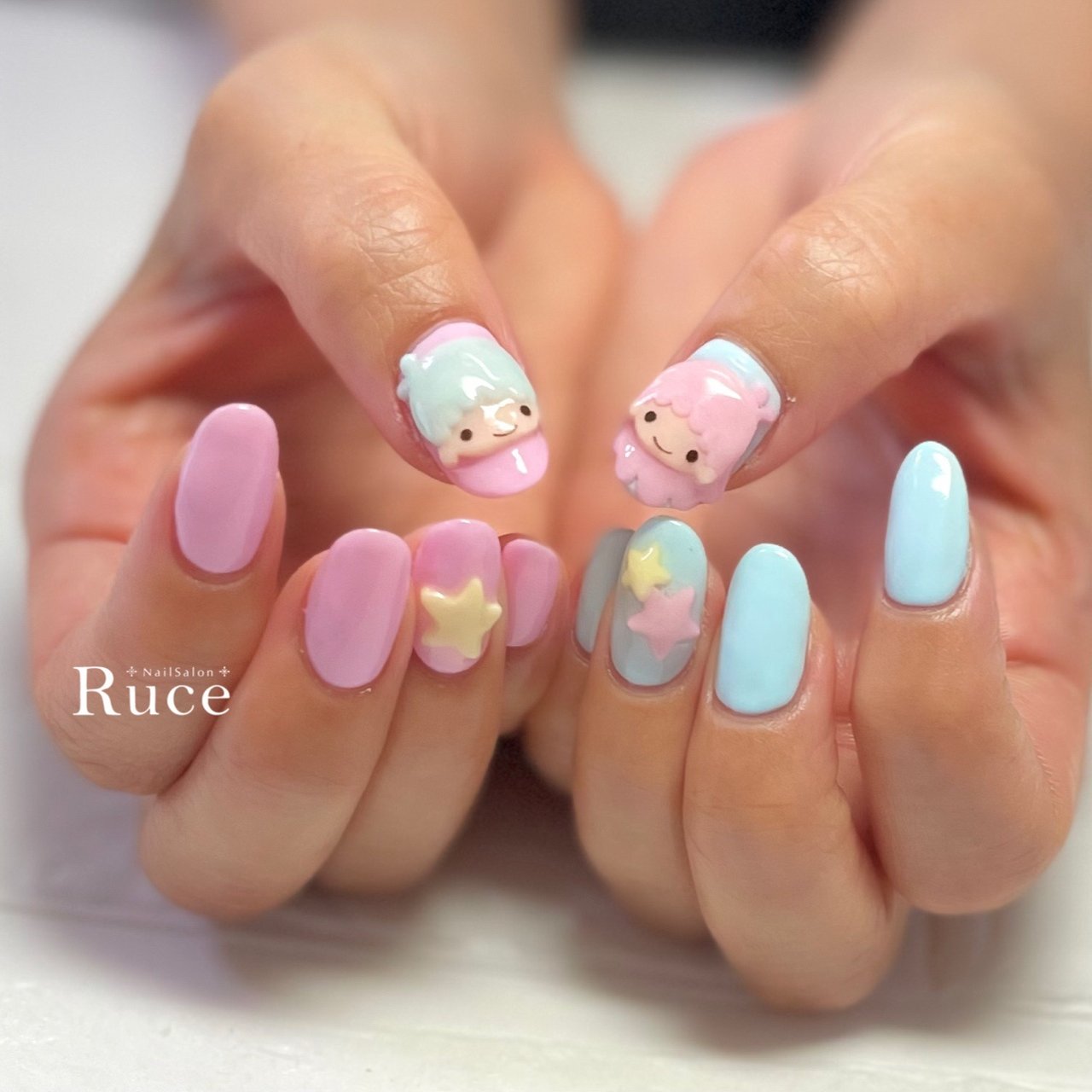 オールシーズン ハンド ワンカラー キャラクター ミディアム Ruce ルーシェ 仲町台のネイルデザイン No ネイルブック