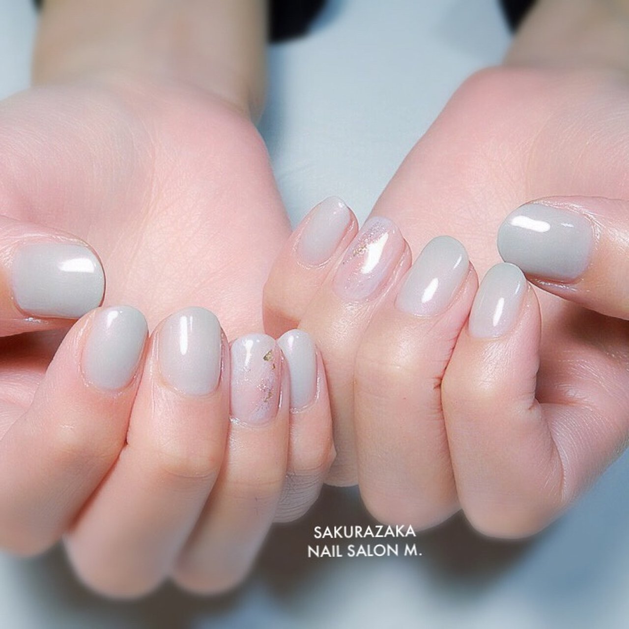 春 ハンド ワンカラー ニュアンス ショート 桜坂ネイルサロンmのネイルデザイン No ネイルブック