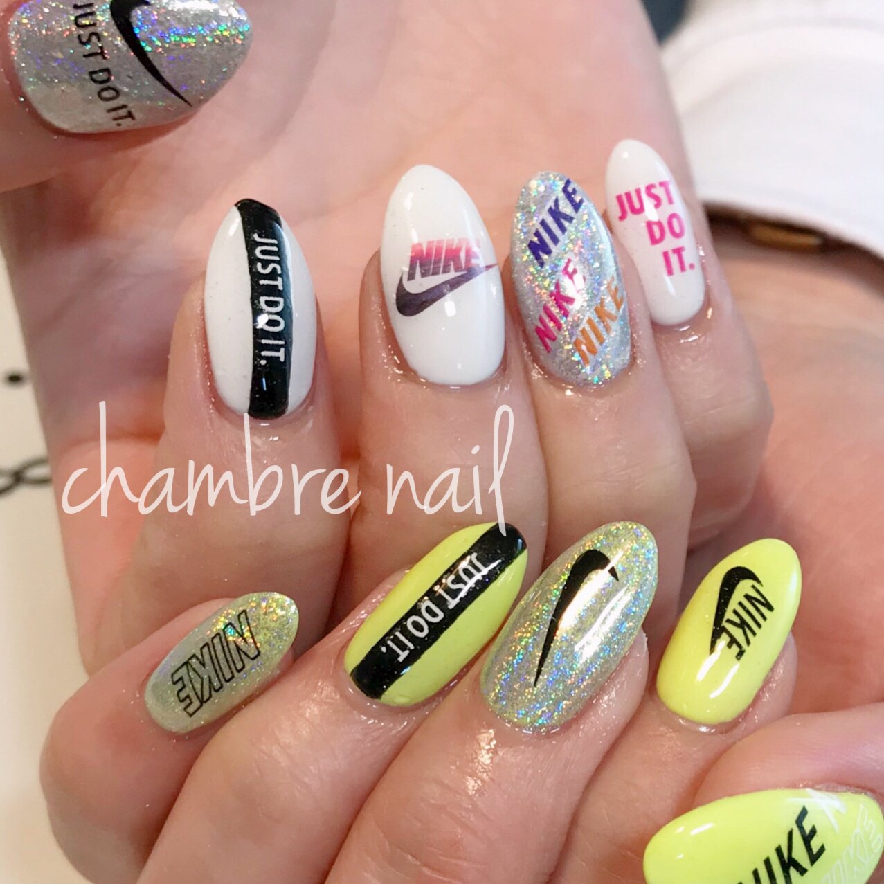 夏 海 スポーツ 女子会 ハンド Chambre Nailのネイルデザイン No ネイルブック