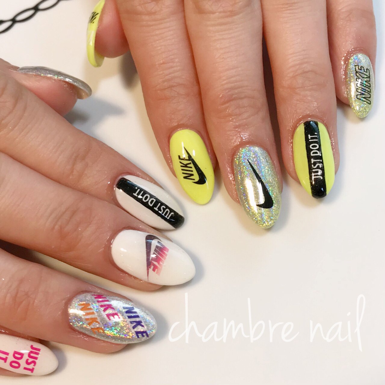 夏 海 スポーツ 女子会 ハンド Chambre Nailのネイルデザイン No ネイルブック