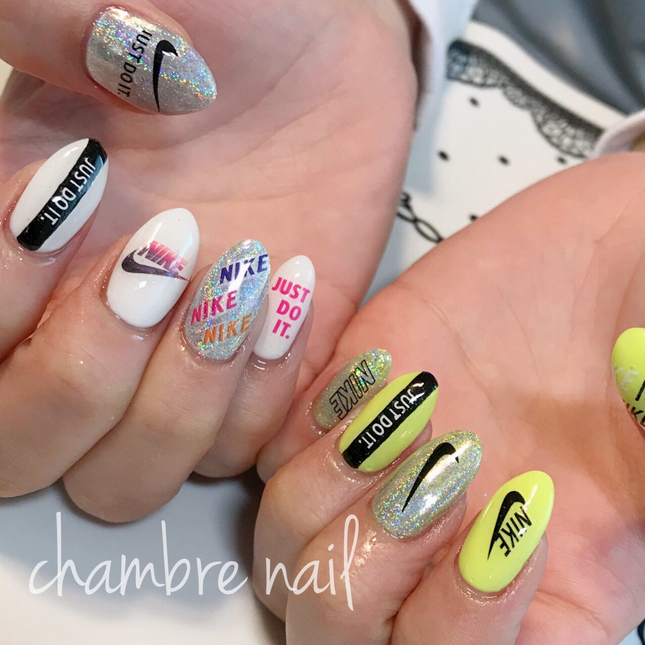 夏 海 スポーツ 女子会 ハンド Chambre Nailのネイルデザイン No ネイルブック