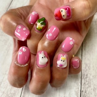 卒業式 キャラクターのネイルデザイン ネイルブック