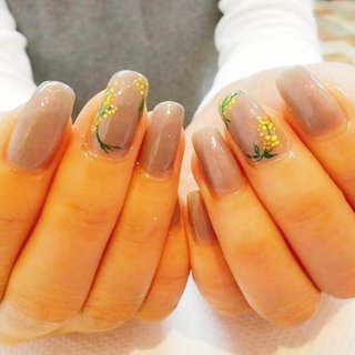 春 オフィス マニキュアのネイルデザイン ネイルブック