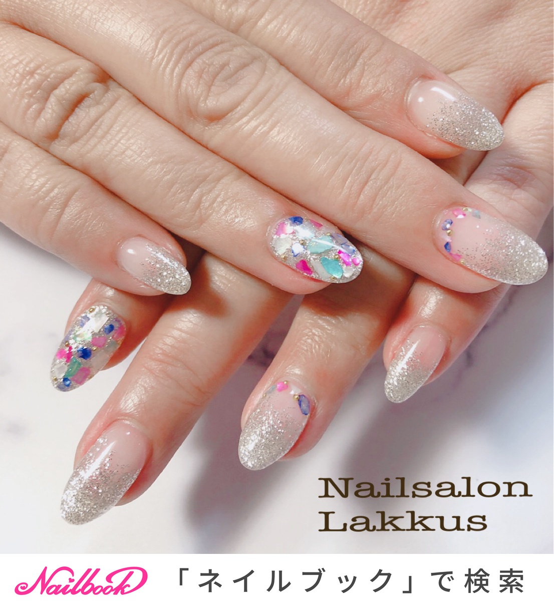 おすすめ順 カラフルシェル ハンドネイル 西心斎橋 アメ村ネイルサロンのネイルデザイン ネイルブック