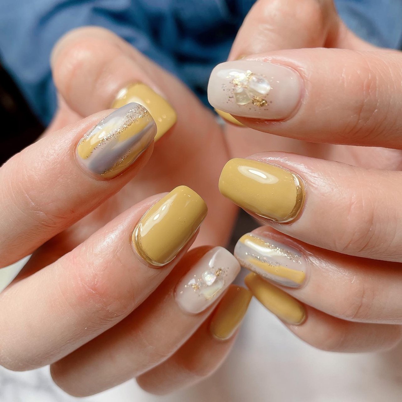 春/オールシーズン/ハンド/シェル/ニュアンス - nailsalon_heavensの