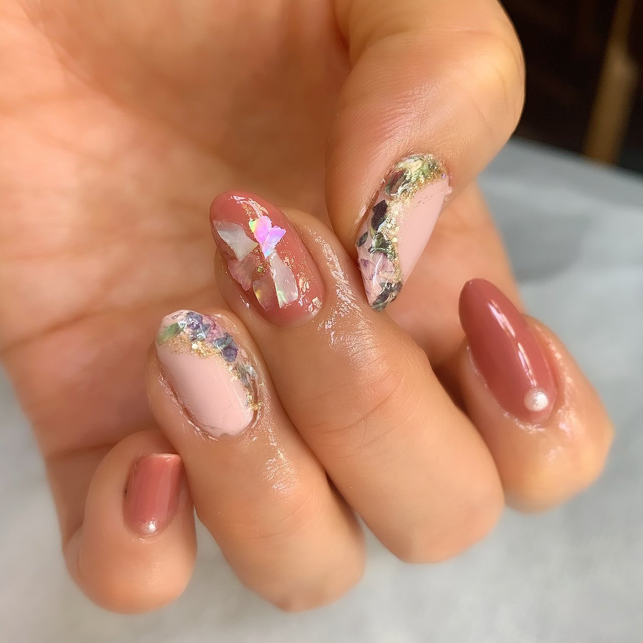 春 夏 オールシーズン ハンド フラワー ちゃめのネイルデザイン No ネイルブック