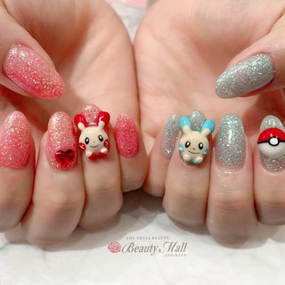 キャラクター ジェル ポケモンネイルのネイルデザイン ネイルブック