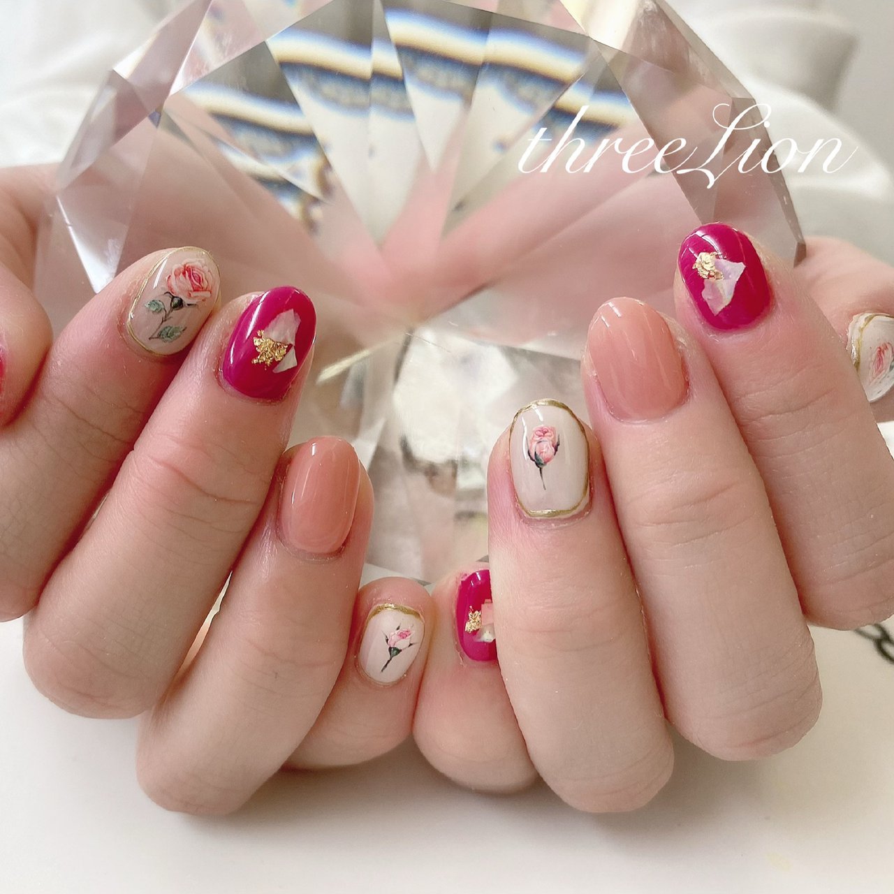 春 旅行 デート 女子会 ハンド Threelion ネイル アイラッシュ 庄所本店 のネイルデザイン No ネイルブック