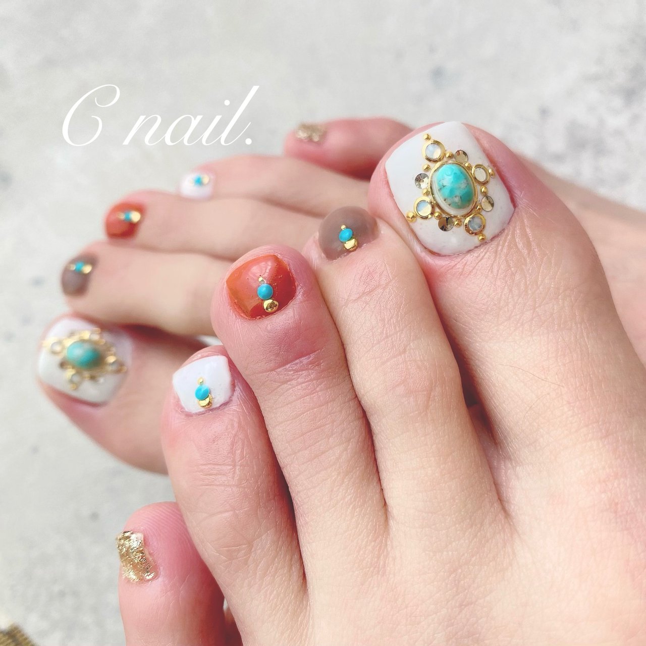 春 夏 旅行 リゾート フット 鈴鹿市 Cnailのネイルデザイン No ネイルブック