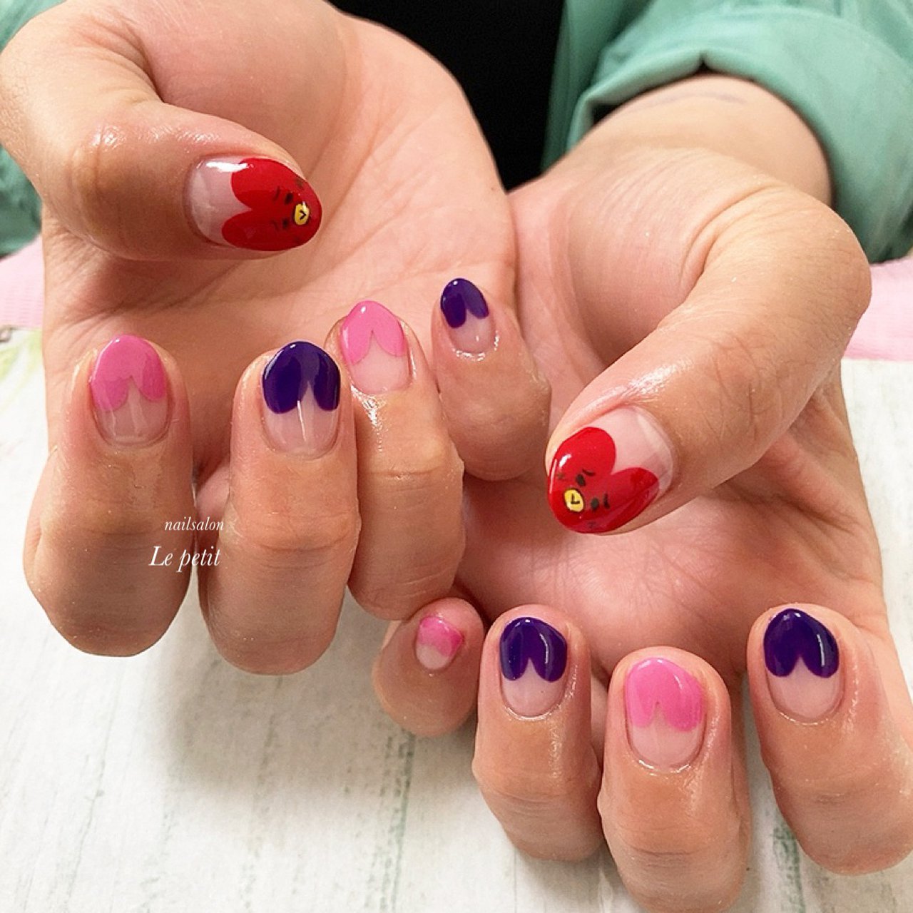 オールシーズン パーティー デート 女子会 ハンド Nailslon Le Petitのネイルデザイン No ネイルブック