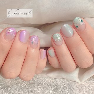 おすすめ順 オフィス ピンク ラベンダーカラーのネイルデザイン ネイルブック