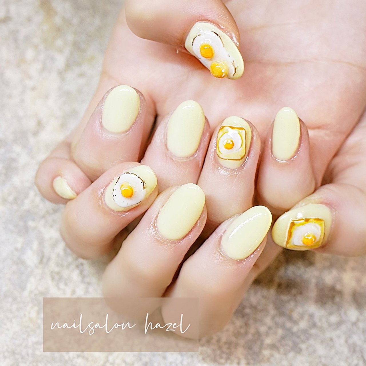 オールシーズン/女子会/ハンド/3D/ミディアム - Nailsalon_Hazelの