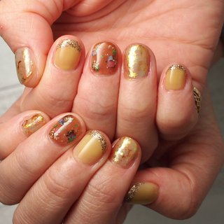 人気順 ハロウィン 水彩パレットネイルのネイルデザイン ネイルブック