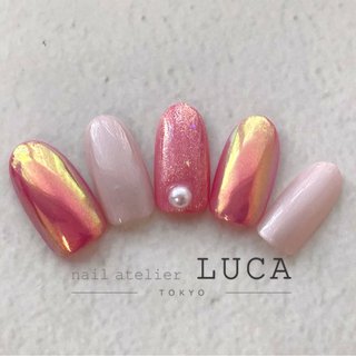 冬 ピンク ビビッドのネイルデザイン ネイルブック