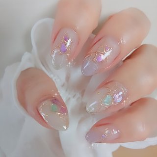 夏 ギャラクシー セルフネイルのネイルデザイン ネイルブック