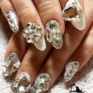 Bigハートパーツのネイルデザイン ネイルブック