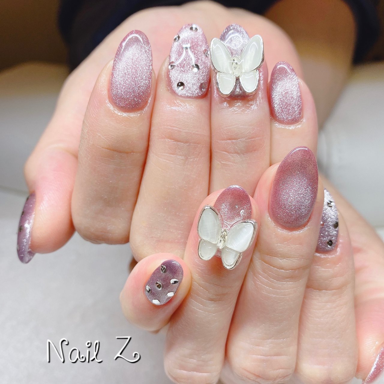 ハンド 3d マグネット ロング ピンク Nail Z ネイルジー のネイルデザイン No ネイルブック