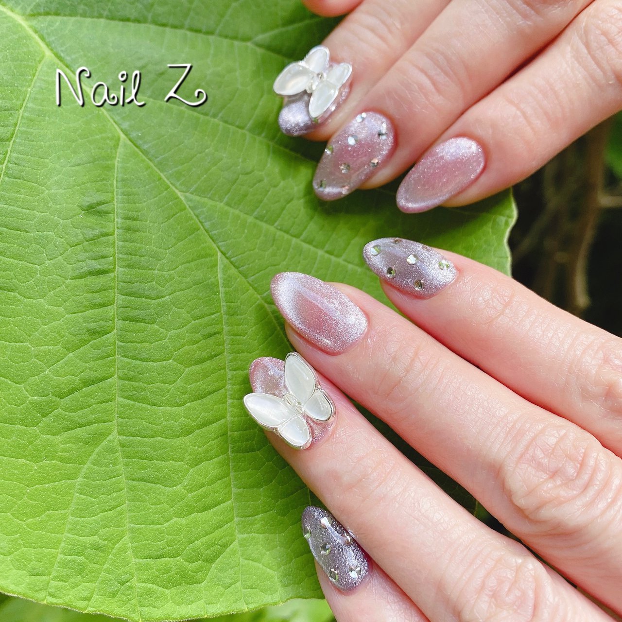 ハンド 3d マグネット ロング ピンク Nail Z ネイルジー のネイルデザイン No ネイルブック