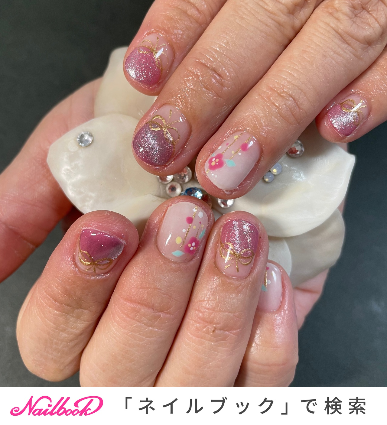 お正月ネイルのネイルデザイン ネイルブック