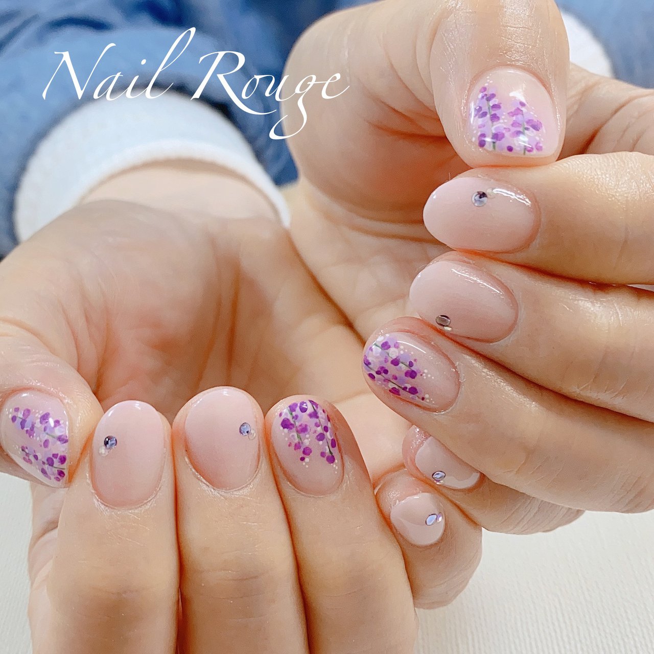 春 夏 グラデーション フラワー ピンク Nailrougeのネイルデザイン No ネイルブック