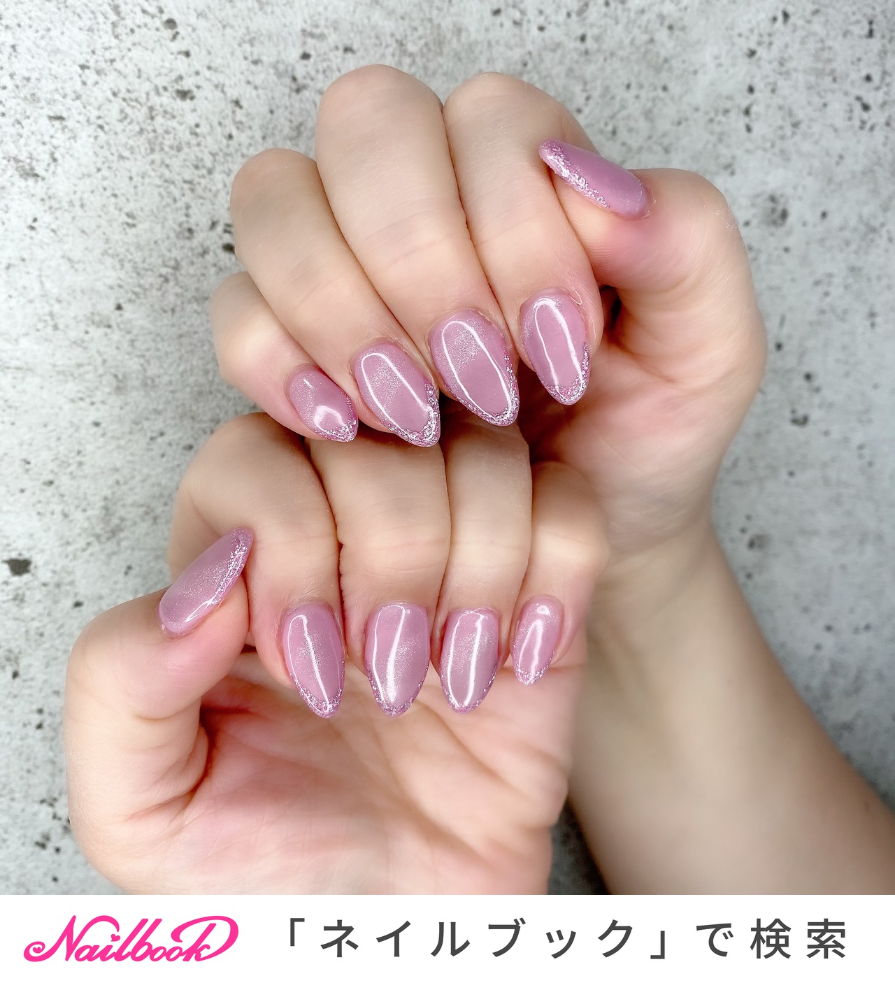 透け感カラーのネイルデザイン ネイルブック