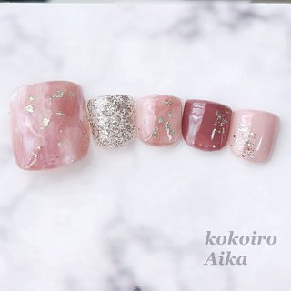 赤茶色ネイルのネイルデザイン ネイルブック