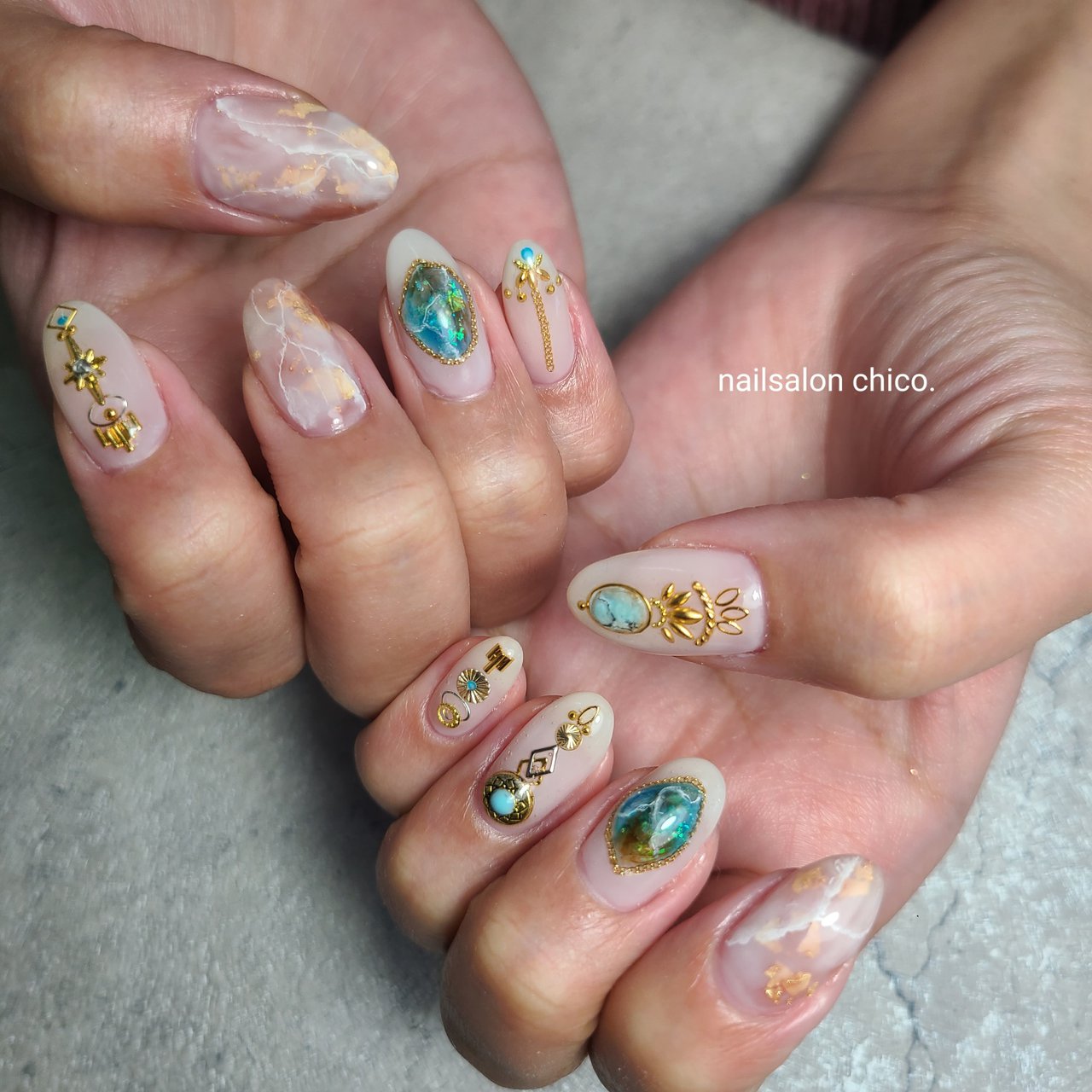 春 夏 デート 女子会 ハンド Nail Salon Chicoのネイルデザイン No ネイルブック