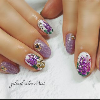 藤の花のネイルデザイン ネイルブック
