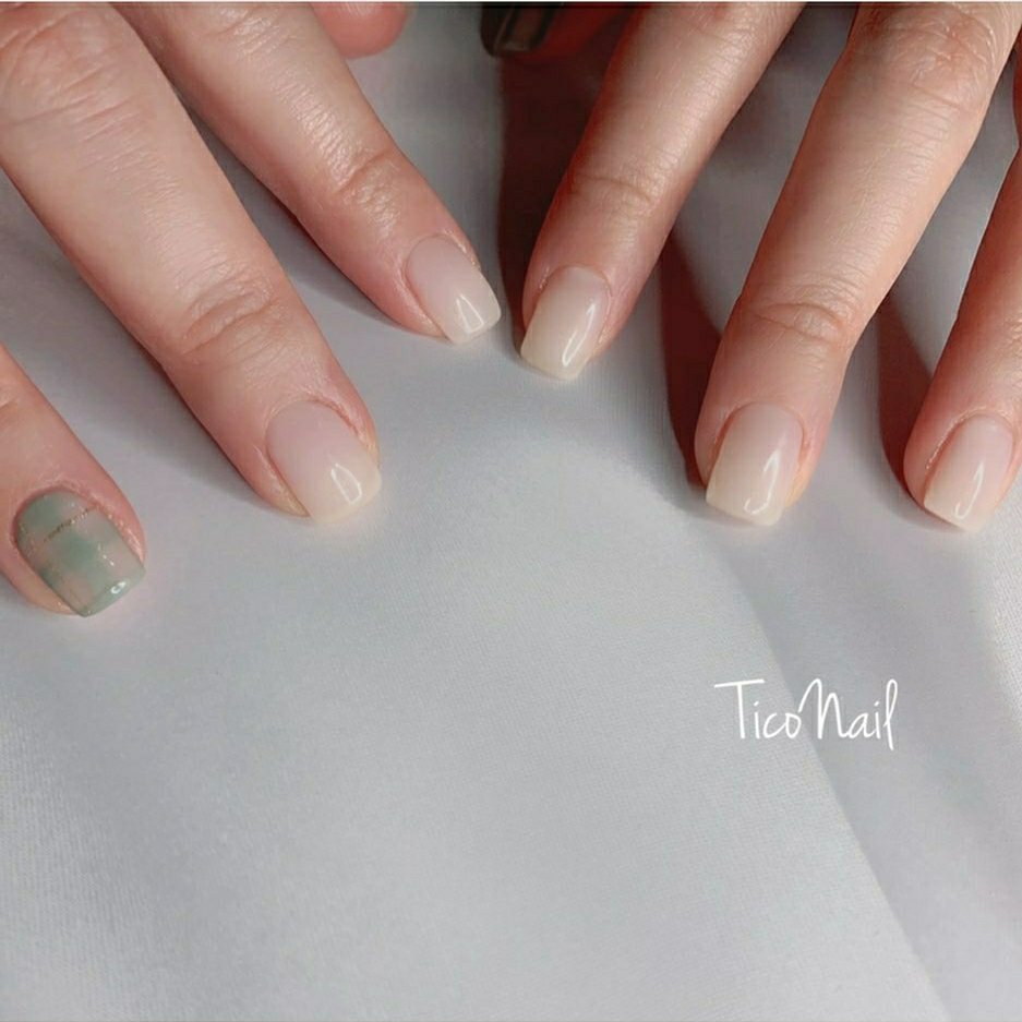 オールシーズン オフィス デート ハンド シンプル Ticonailのネイルデザイン No ネイルブック