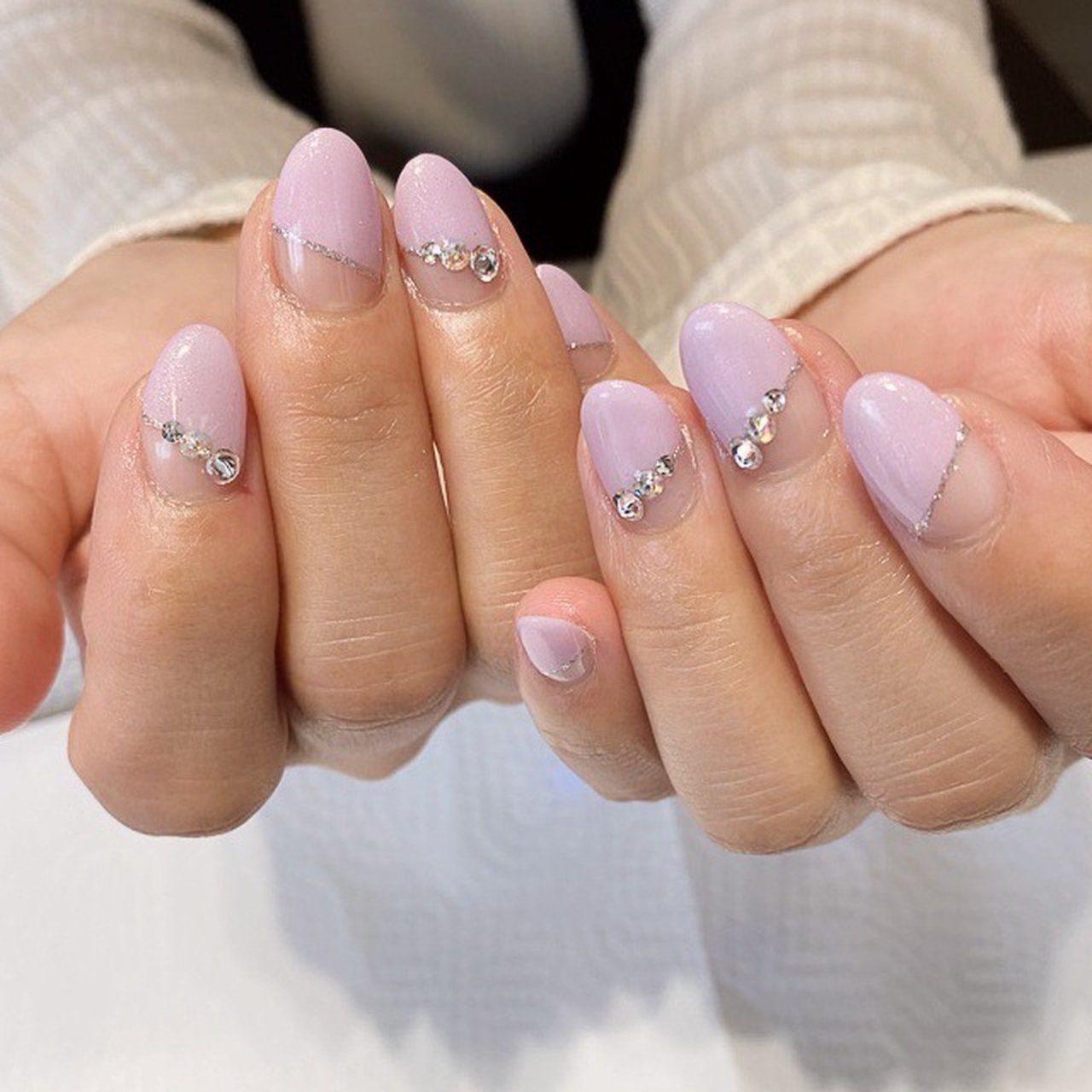 夏 梅雨 ハンド シンプル フレンチ Mami Private Nail Salon Fika のネイルデザイン No ネイルブック