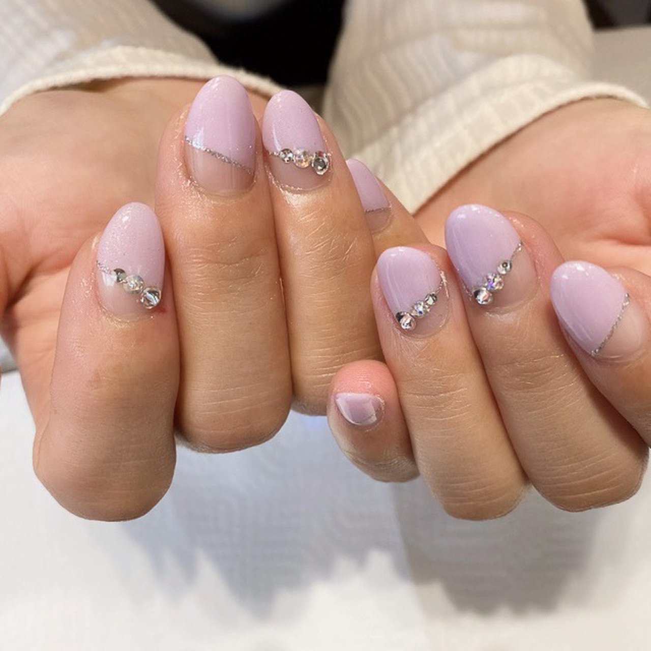 夏 梅雨 ハンド シンプル フレンチ Mami Private Nail Salon Fika のネイルデザイン No ネイルブック