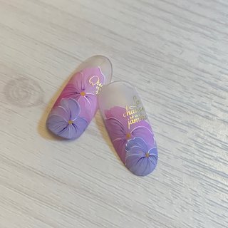 パンジーのネイルデザイン ネイルブック