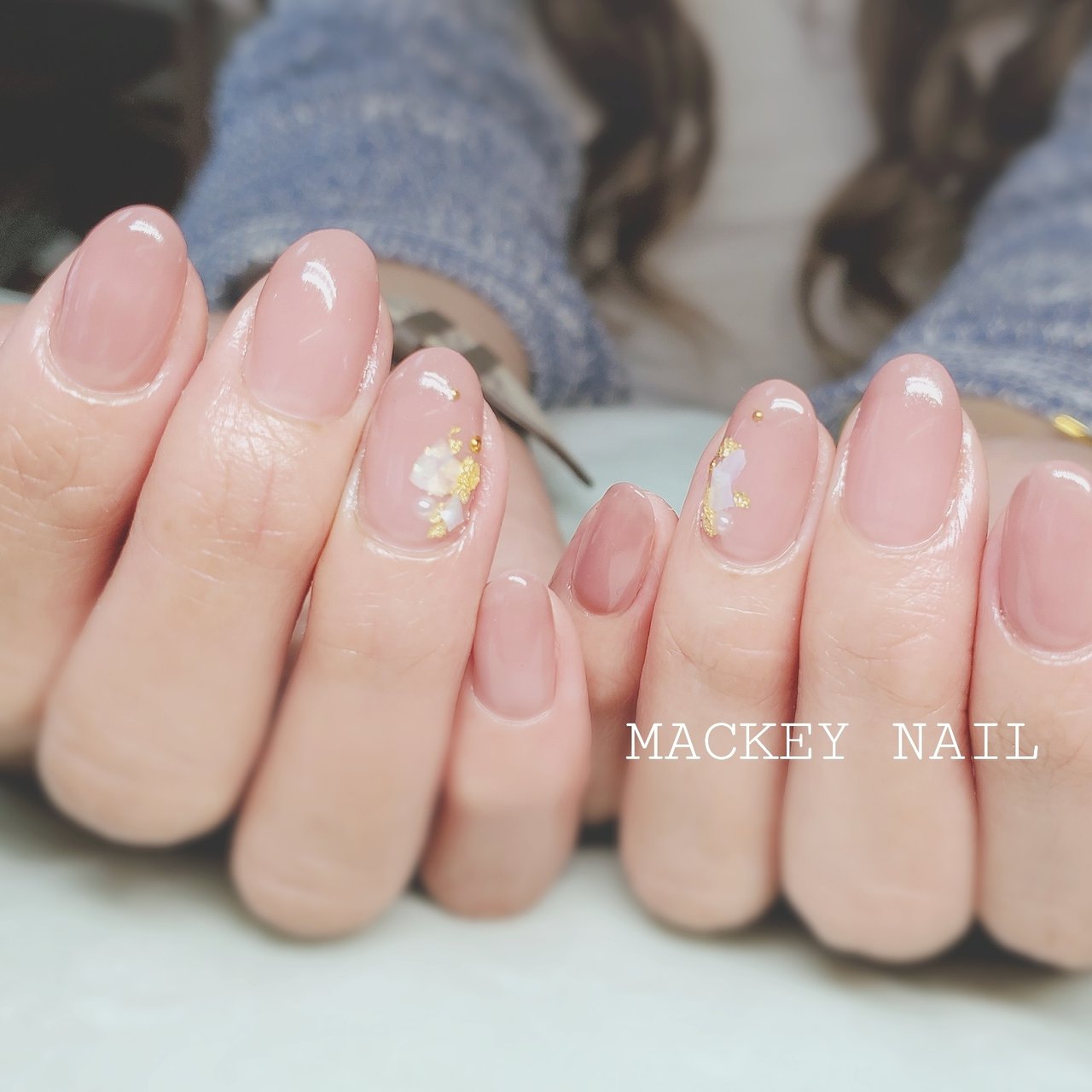 春 夏 オフィス ハンド シンプル Mackey Nailのネイルデザイン No ネイルブック