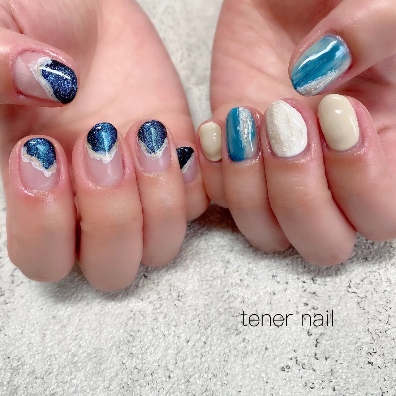 夏 旅行 海 リゾート ハンド テネルネイル Tener Nailのネイルデザイン No ネイルブック