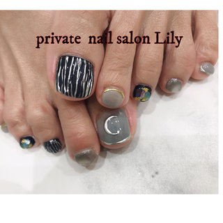 21年 新着順 黒とグレーのネイルデザイン ネイルブック