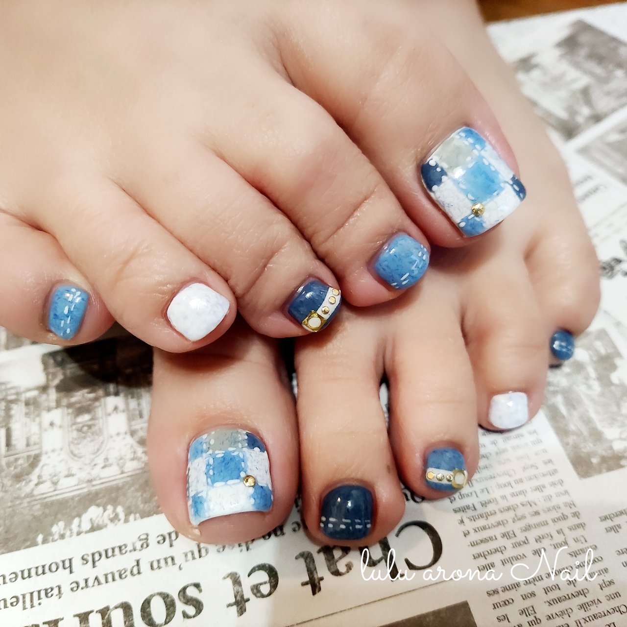 春 夏 リゾート フット チェック Haru のネイルデザイン No ネイルブック