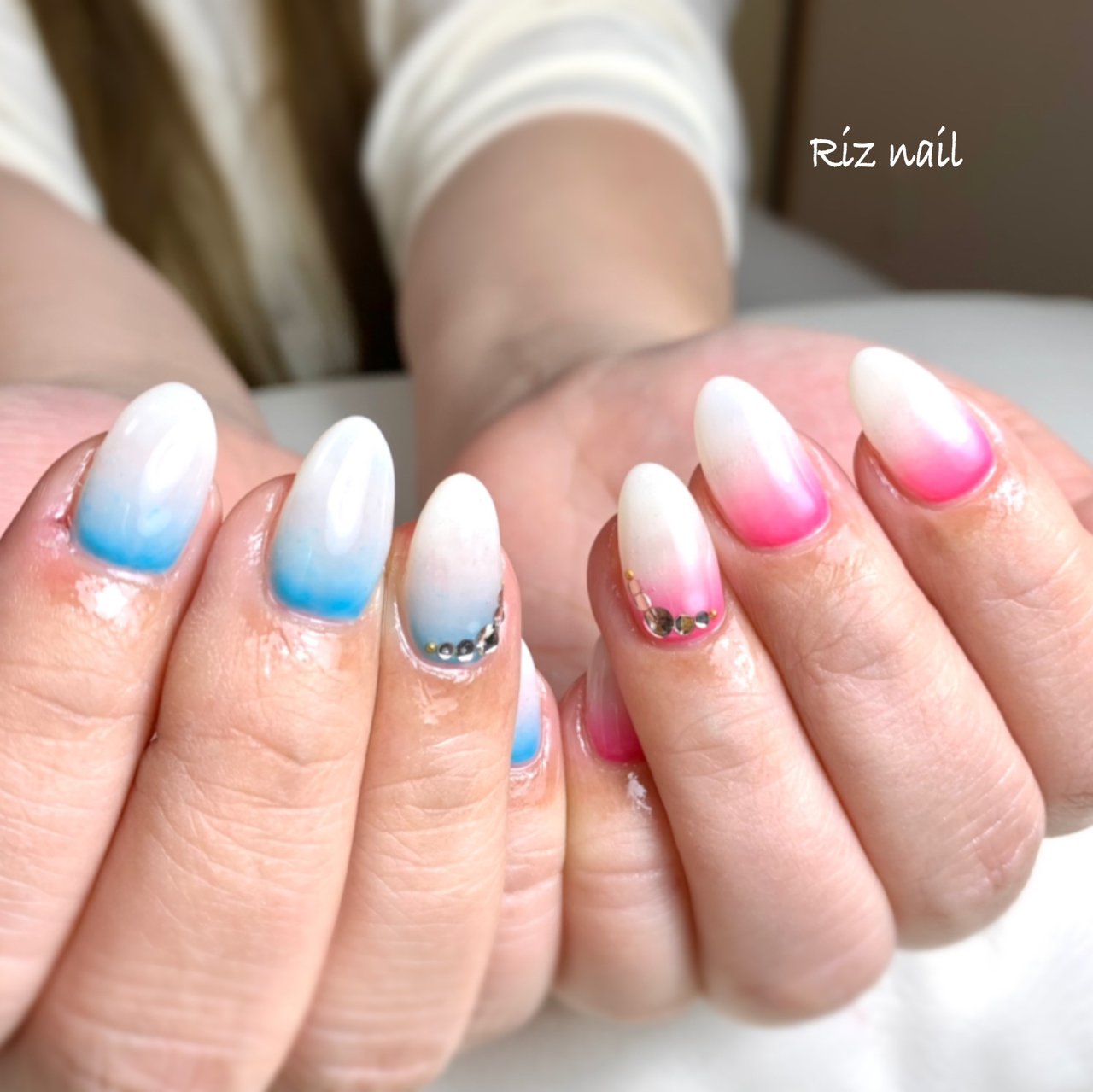 春 夏 ハンド シンプル グラデーション Riz Nail リズネイル のネイルデザイン No ネイルブック