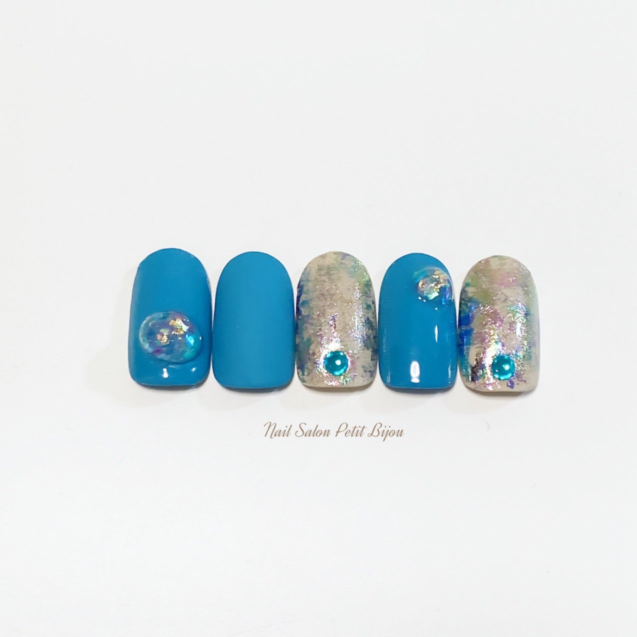 春 夏 梅雨 七夕 ワンカラー Nail Salon Petit Bijouのネイルデザイン No ネイルブック