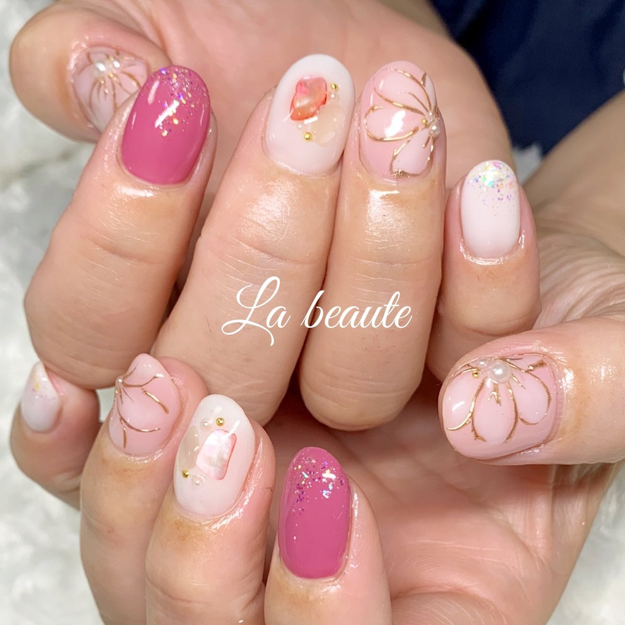 春 夏 旅行 デート ハンド ｌa Beaute ラ ボーテ のネイルデザイン No ネイルブック