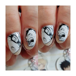 月島蛍のネイルデザイン ネイルブック