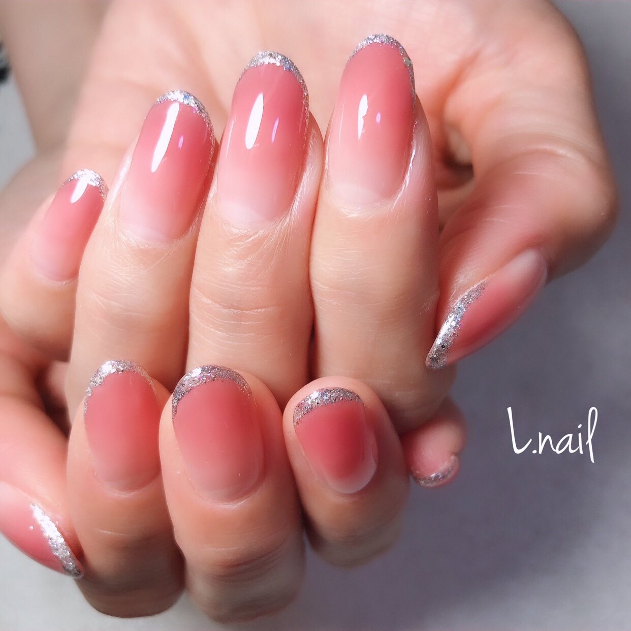 オールシーズン オフィス デート ハンド グラデーション Lnail18のネイルデザイン No ネイルブック