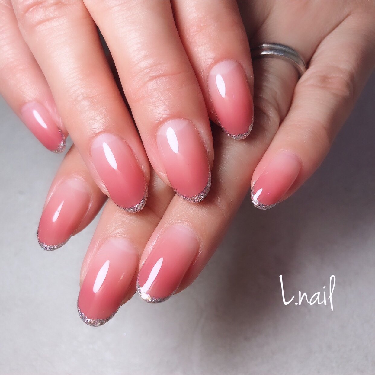 オールシーズン オフィス デート ハンド グラデーション Lnail18のネイルデザイン No ネイルブック