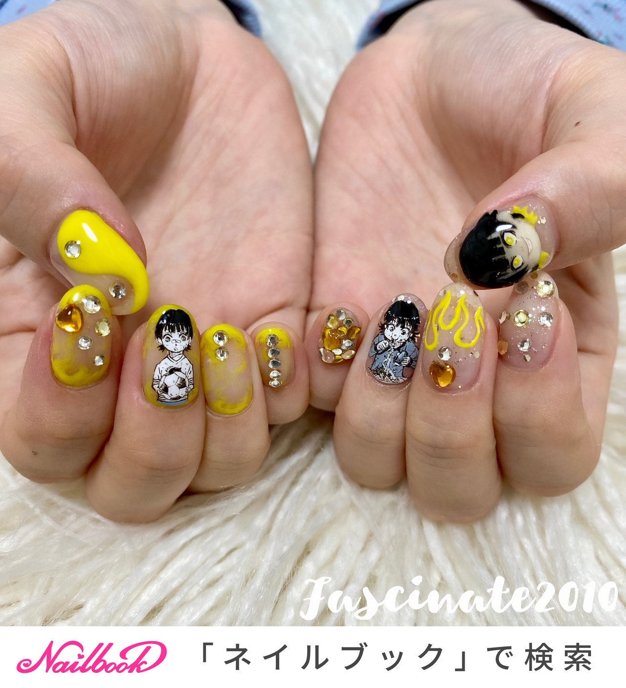 ラメ ブルーロックネイルのネイルデザイン ネイルブック