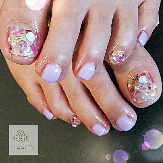 春 夏 ハロウィン フット シンプル Mint Fleur ミントフルールのネイルデザイン No ネイルブック