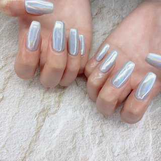 ハンド シンプル ブランド柄 ユニコーン ミディアム Nail By Aliceのネイルデザイン No ネイルブック