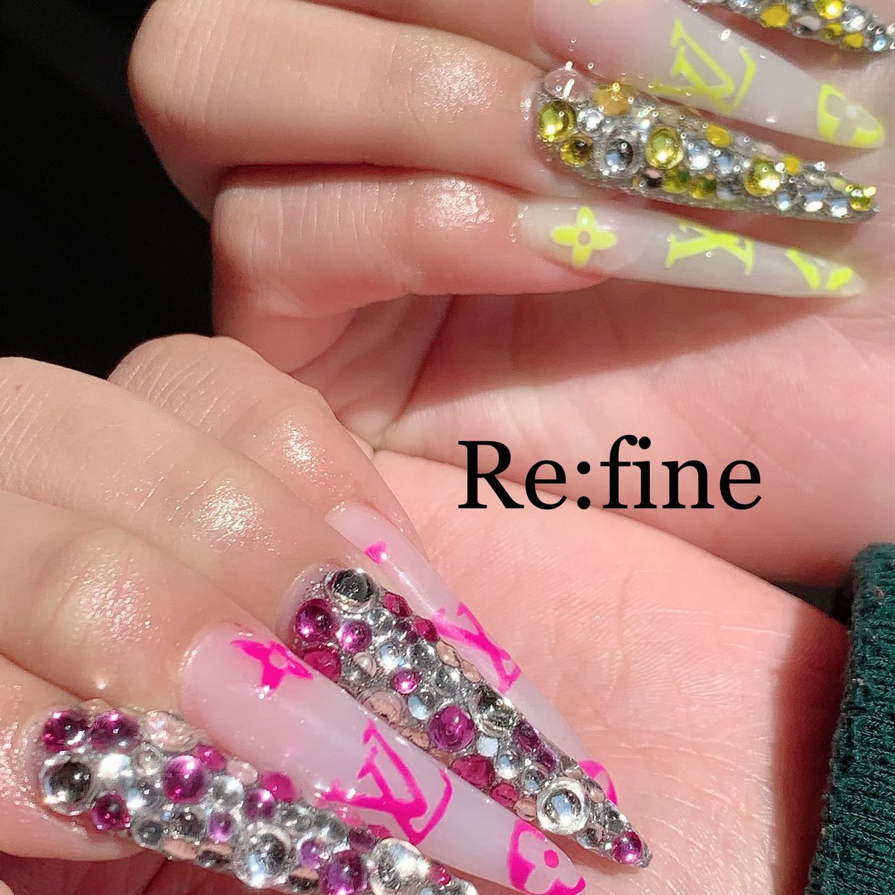 ハンド ブランド柄 スカルプチュア Re Fineのネイルデザイン No ネイルブック