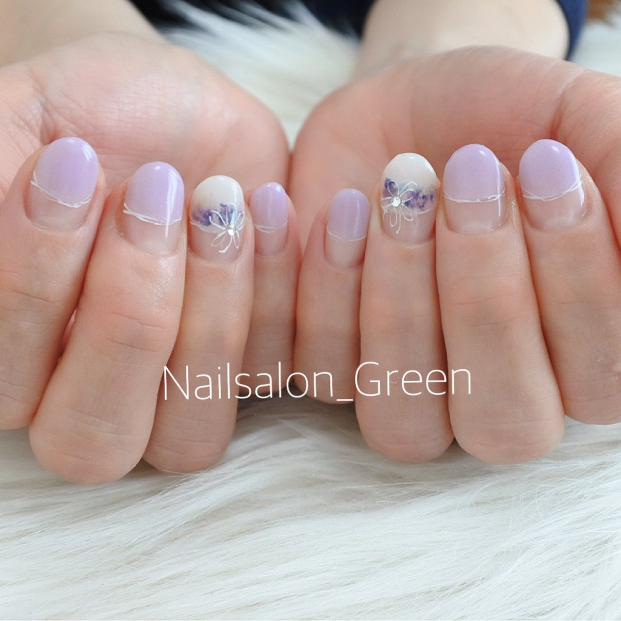 オールシーズン 梅雨 デート 女子会 ハンド Nailsalon Greenのネイルデザイン No ネイルブック